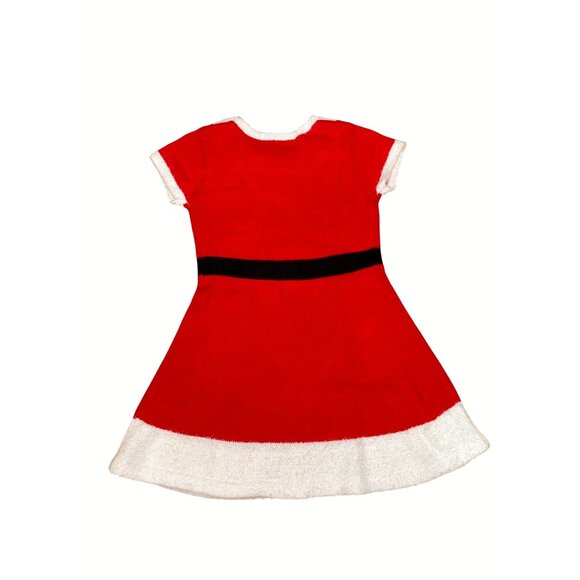CCC Margaux & Lexi Girls Red Holiday Dress Gingerbread Appliqués Heart Buttons L - Picture 2 of 8